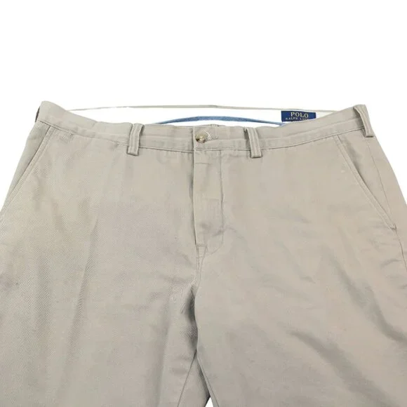 Polo Ralph Lauren Mens Sz 32X29 Stretch Classic Fit Flat Chino Light Tan Pants - Picture 4 of 16